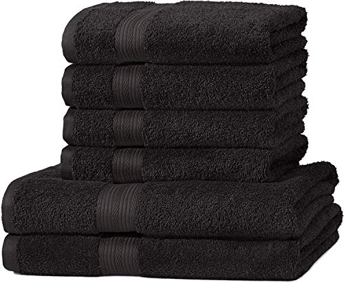 Amazon Basics Handtuch-Set, ausbleichsicher, 2 Bad...